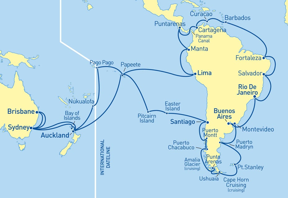 what south america cruises are offered by princess